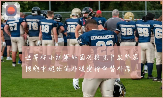 世界杯小组赛韩国对捷克首发阵容揭晓中超独苗朴镇燮待命替补席